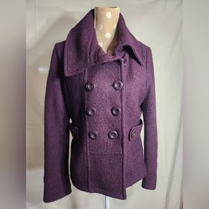 Mulberry colored double breasted jacket